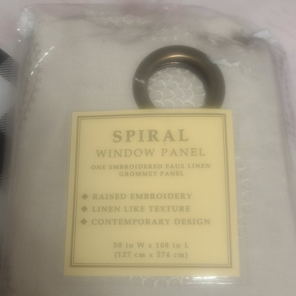 Spiral window panel
